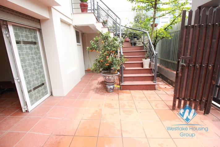Wood floor house with a lot of light and 4 bedrooms for rent in Peach garden - Westlake, Tay Ho, Hanoi, Vietnam